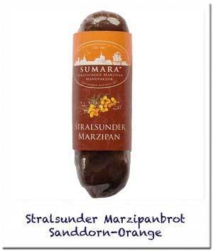 Stralsunder Marzipanbrot Sanddorn-Orange ZB, 60g